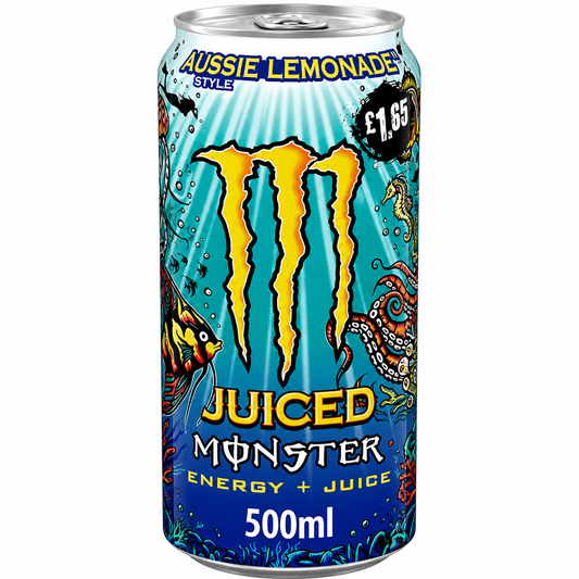 Monster Energy Drink Aussie Lemonade 500ml (Pack of 4) Imported From UK