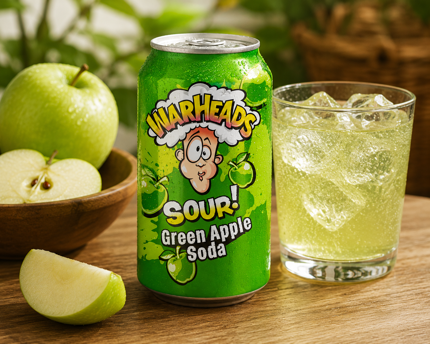 Warhead Green Apple Soda 355ml Imported From USA/UK - Nosh Products