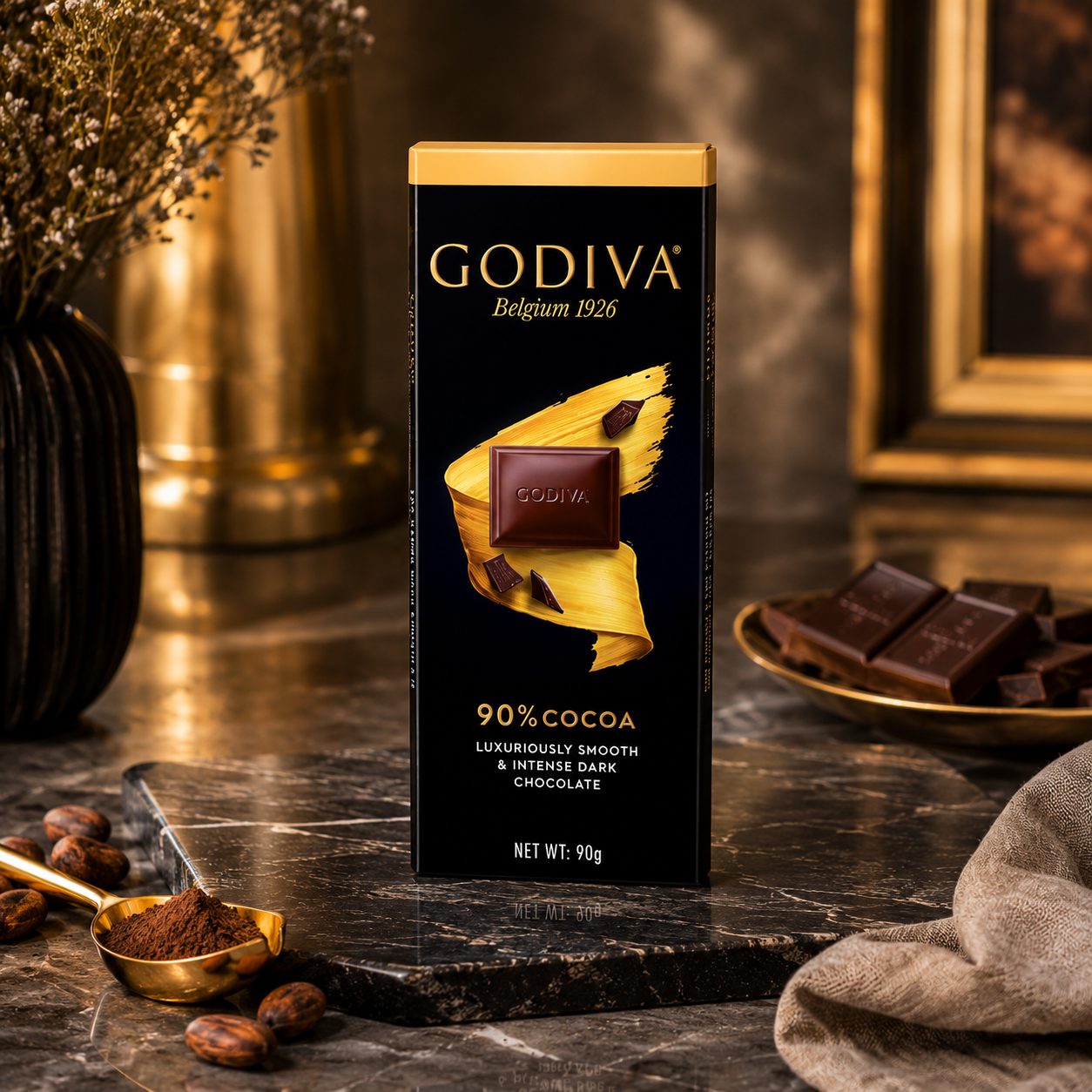 Godiva 90% Dark Chocolate 90gm Imported From Switzerland - Nosh Products