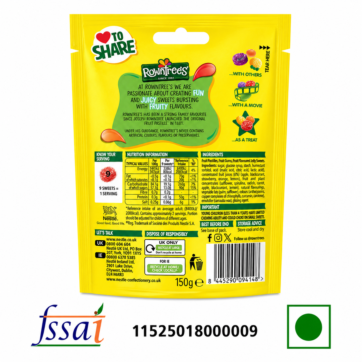 Rowntrees Pick N Mix Candy 120gm