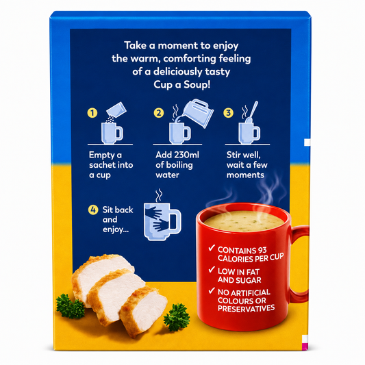 Batchelor's Cup-A-Soup Chicken (4 Cups) Imported From UK - Nosh Products