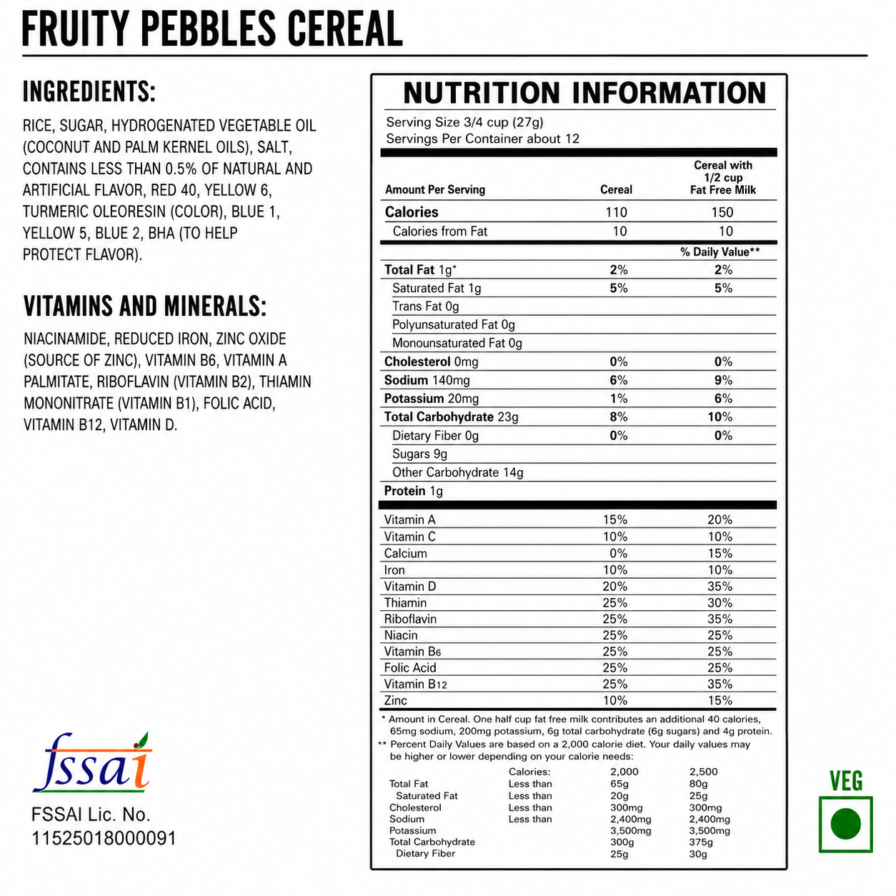 Post Fruity Pebbles Cereal 311gm Imported From USA - Nosh Products