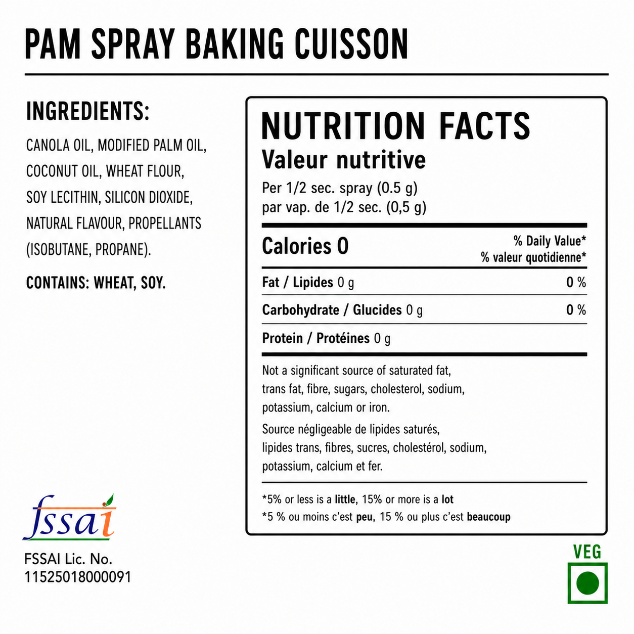 Pam Spray Baking 170gm Imported From UK - Nosh Products