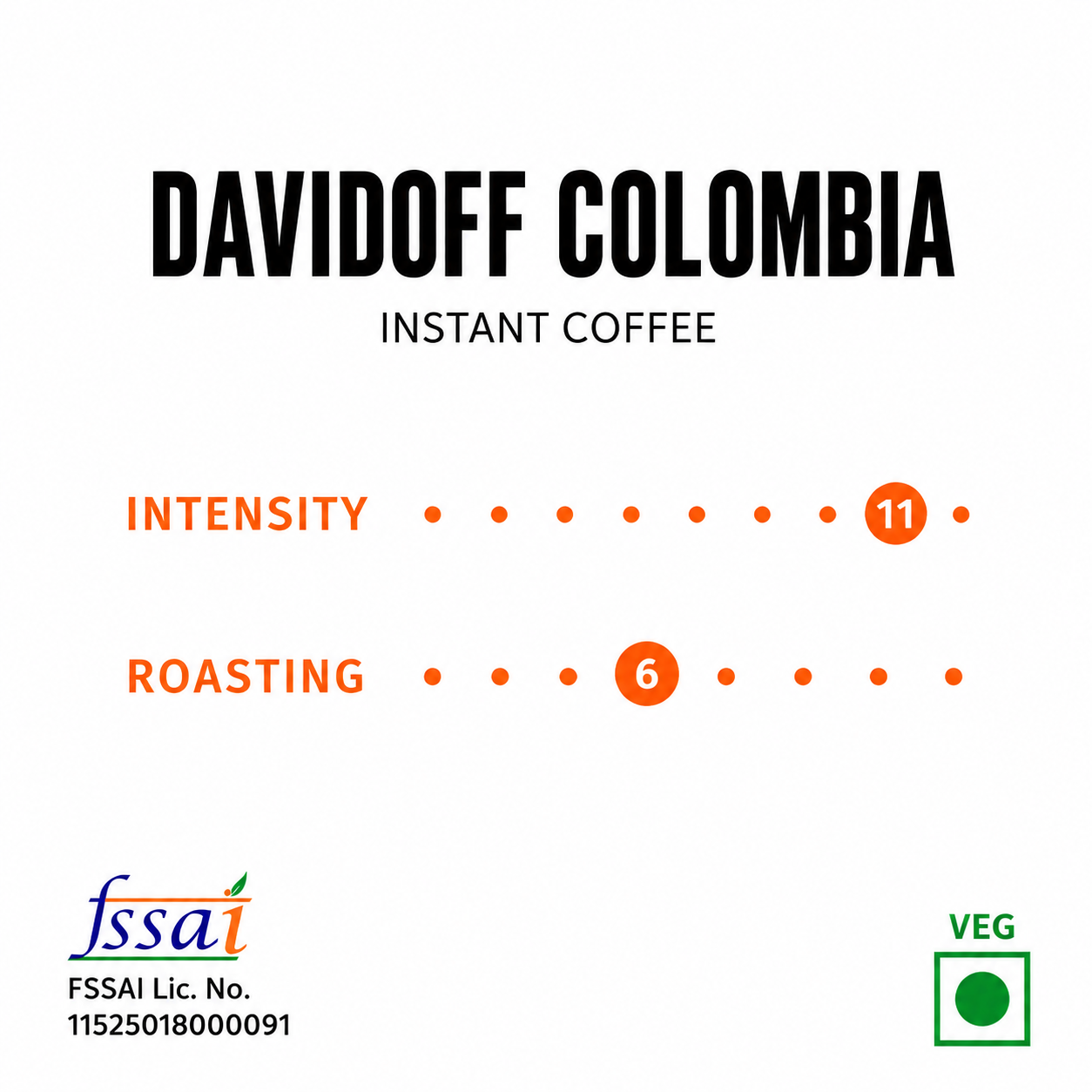 Davidoff Colombia Instant Coffee 100gm Imported From USA