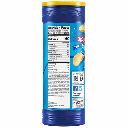 Lays Stax Salt And Vinegar Chips 155gm Imported From USA