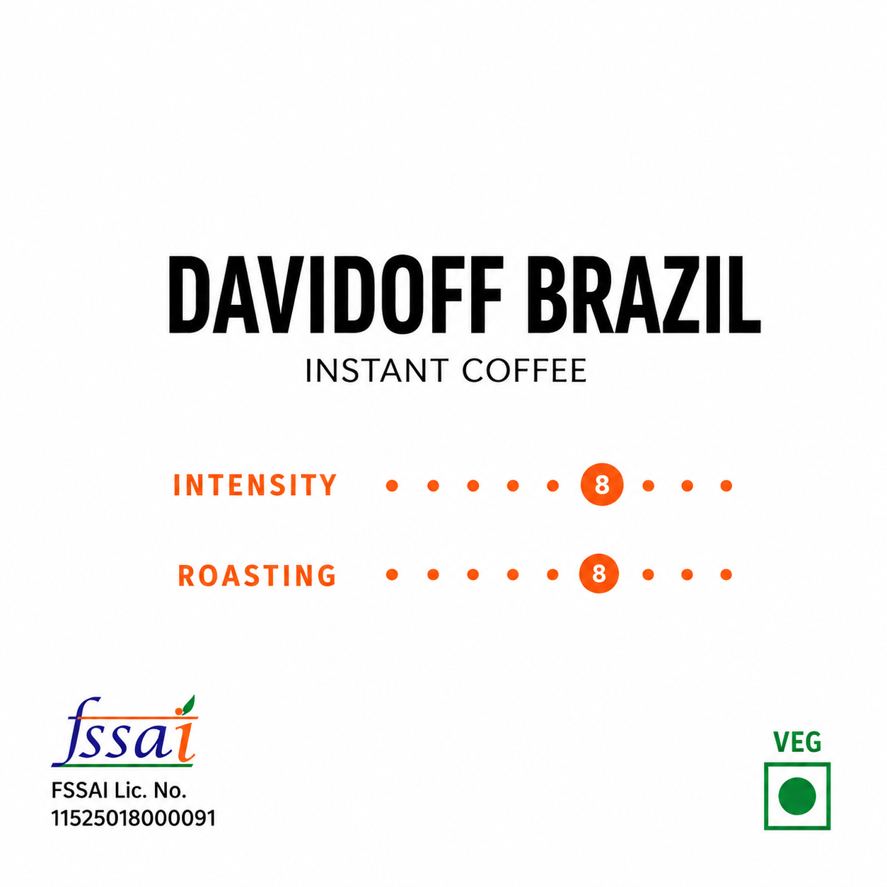 Davidoff Brazil Instant Coffee 100gm Imported From USA - Nosh Products