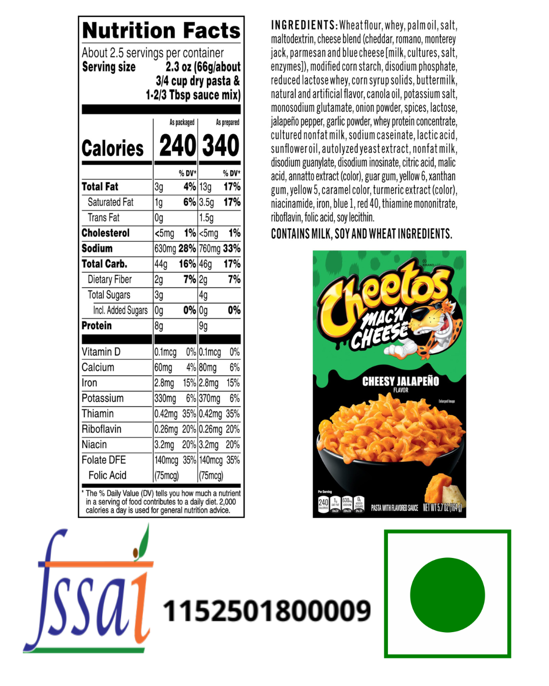 Cheetos Macaroni And Cheese Cheesy Jalapeno 160gm - Nosh Products