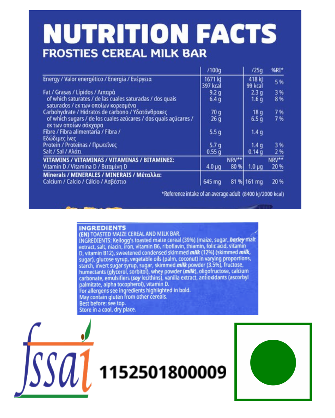 Kellogg's Frosties Bars 150gm