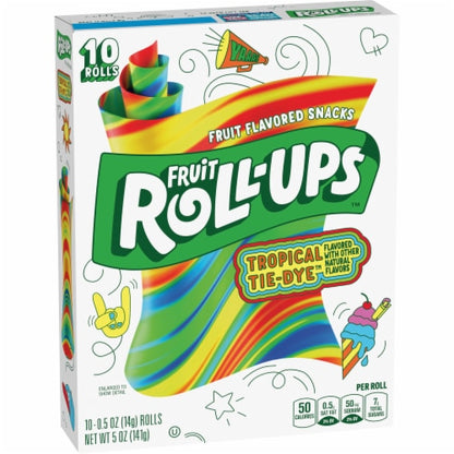 Fruit Roll Ups Tropical Tie-Dye Candy 141gm - Nosh Products