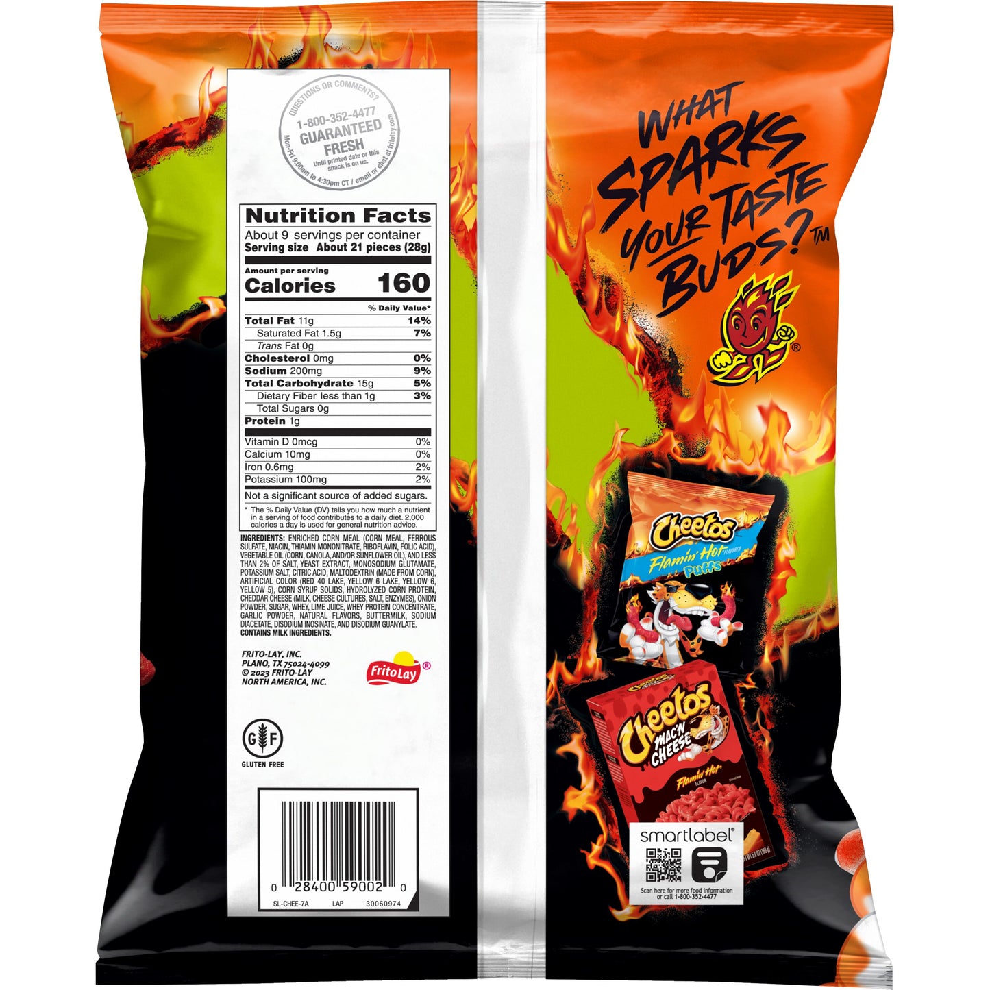 Cheetos Flaming Hot Limon 226gm