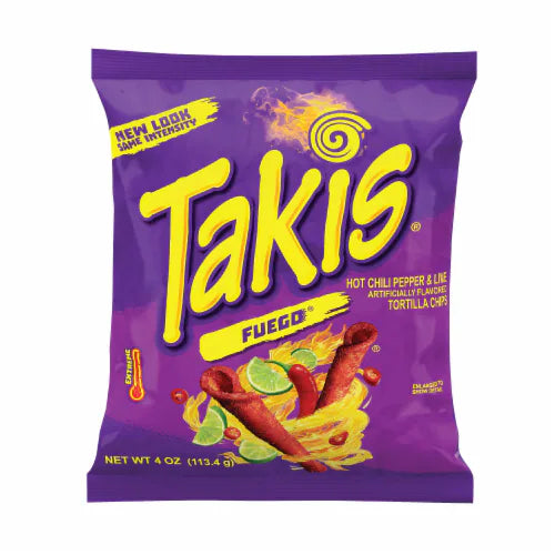 Takis Fuego Hot Chilli Pepper And Lime 92gm