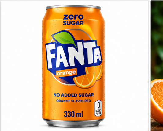 Fanta Orange Zero Sugar 330ml - Nosh Products