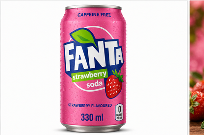 Fanta Strawberry Soda 330ml - Nosh Products