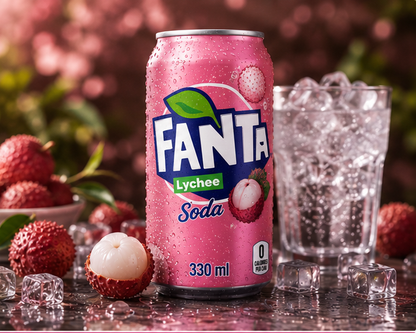 Fanta Lychee Soda 330ml - Nosh Products