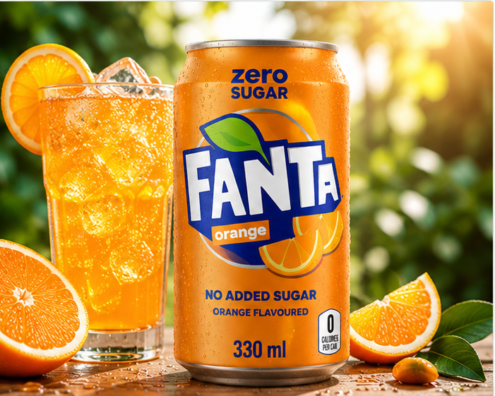 Fanta Orange Zero Sugar 330ml - Nosh Products