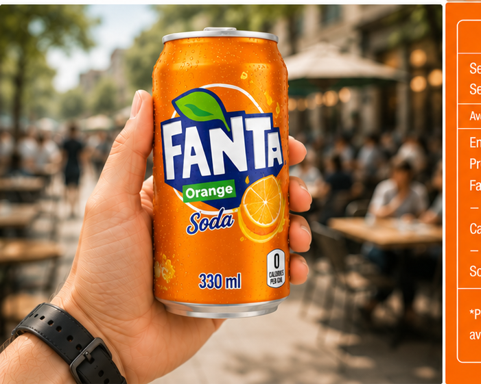 Fanta Orange Soda 330ml - Nosh Products