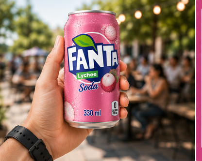 Fanta Lychee Soda 330ml - Nosh Products