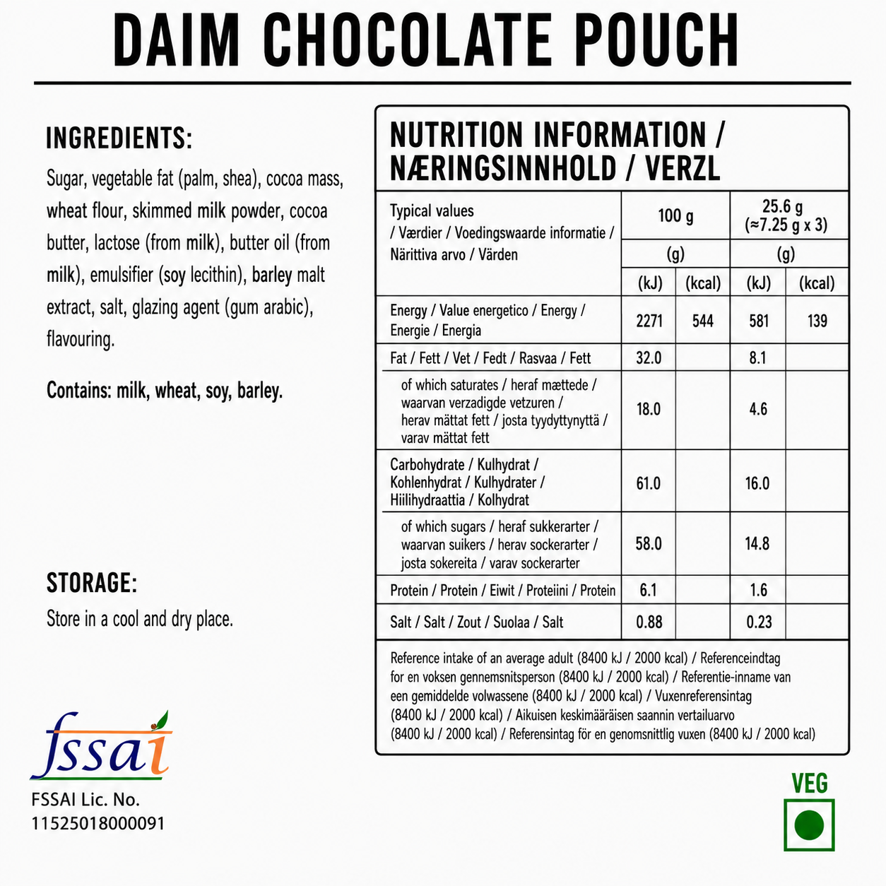 Daim Chocolate 200gm Imported From UK
