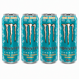 Monster Energy Drink Ultra Fiesta Mango Zero Sugar 500ml(Pack Of 4) Imported From UK