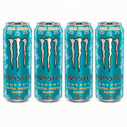 Monster Energy Drink Ultra Fiesta Mango Zero Sugar 500ml(Pack Of 4) Imported From UK