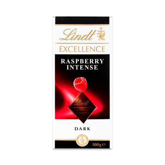 Lindt Excellence Raspberry Intense Dark Chocolate 100gm