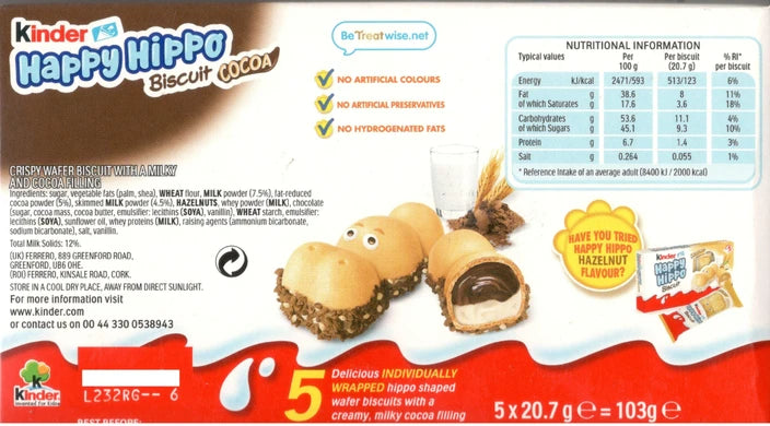 Kinder Happy Hippo(5 pc)