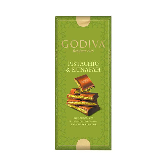 Godiva Pistachio Kunafa Chocolate Bar 122gm