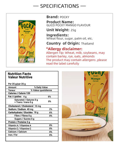 Pocky Sticks Mango Flavour 25gm
