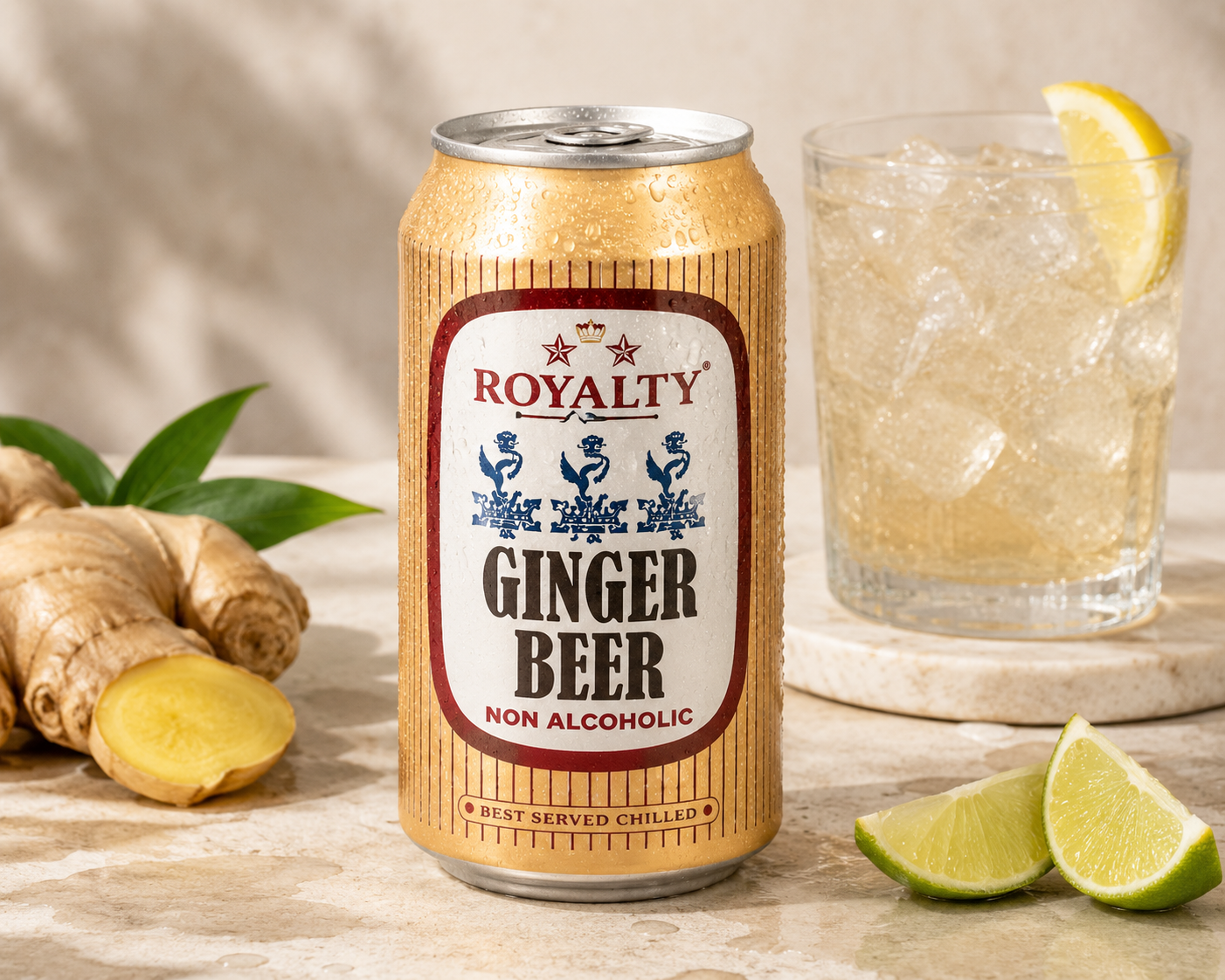 Royalty Ginger Beer Non Alcoholic 330ml Imported From UK - Nosh Products