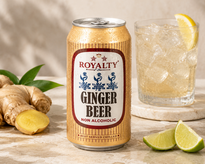 Royalty Ginger Beer Non Alcoholic 330ml Imported From UK - Nosh Products