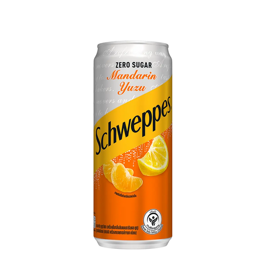 Schweppes Citrus Mandarin Yuzu Soda Zero Sugar 320ml