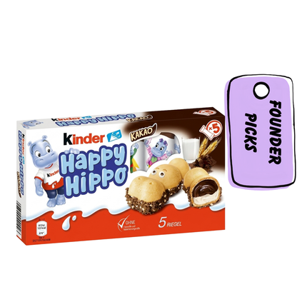 Kinder Happy Hippo Chocolate(5 pc per Pack) Imported From UK/USA - Nosh Products