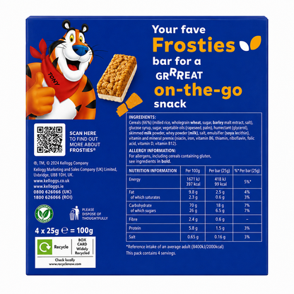 Kellogg's Frosties Bars 150gm Imported From UK
