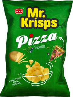 MR KRISP PIZZA FLAVOUR CHIPS 80GM