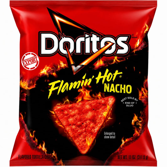 Doritos Flaming Hot Nachos 311gm Imported From USA - Nosh Products