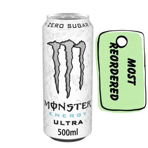Monster White Energy Drink Zero Sugar 500ml Imported From UK