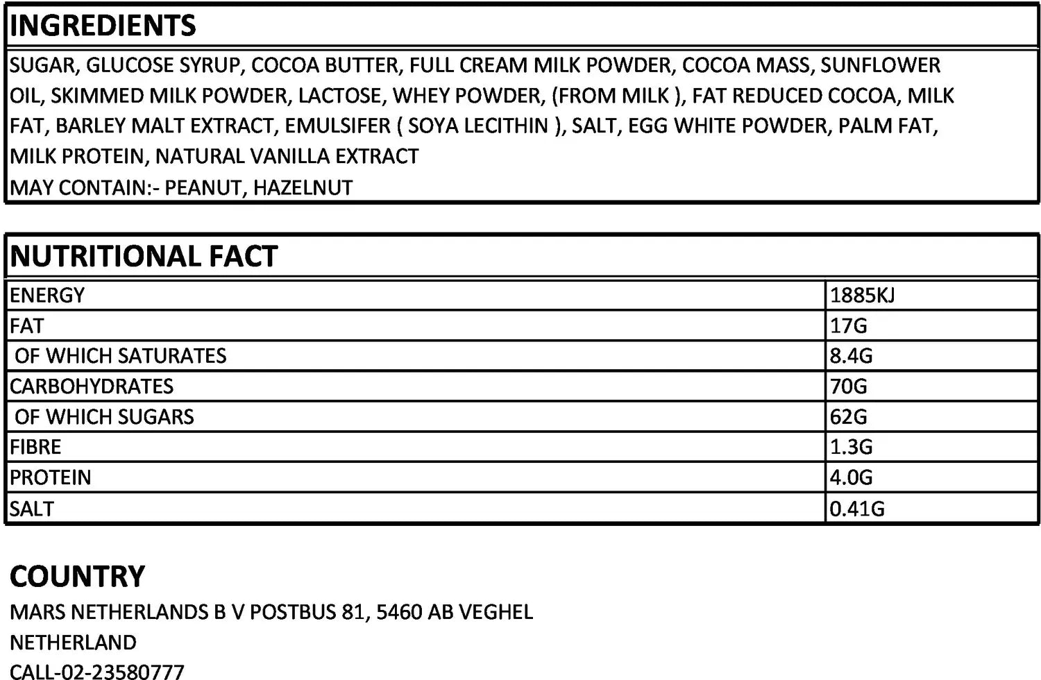 Mars Miniatures 220gm - Nosh Products