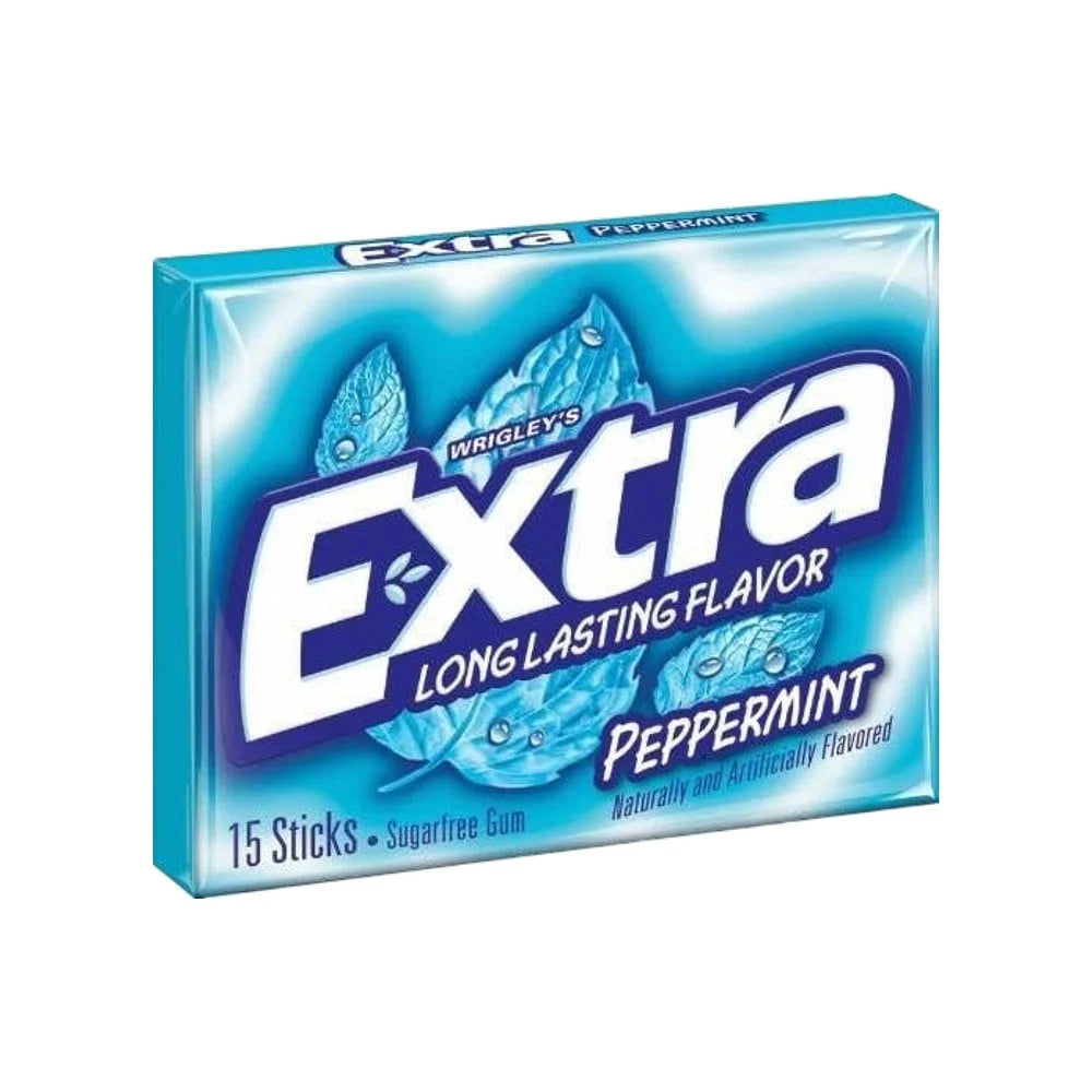 Extra Gum Peppermint Chewing Gum Imported From USA