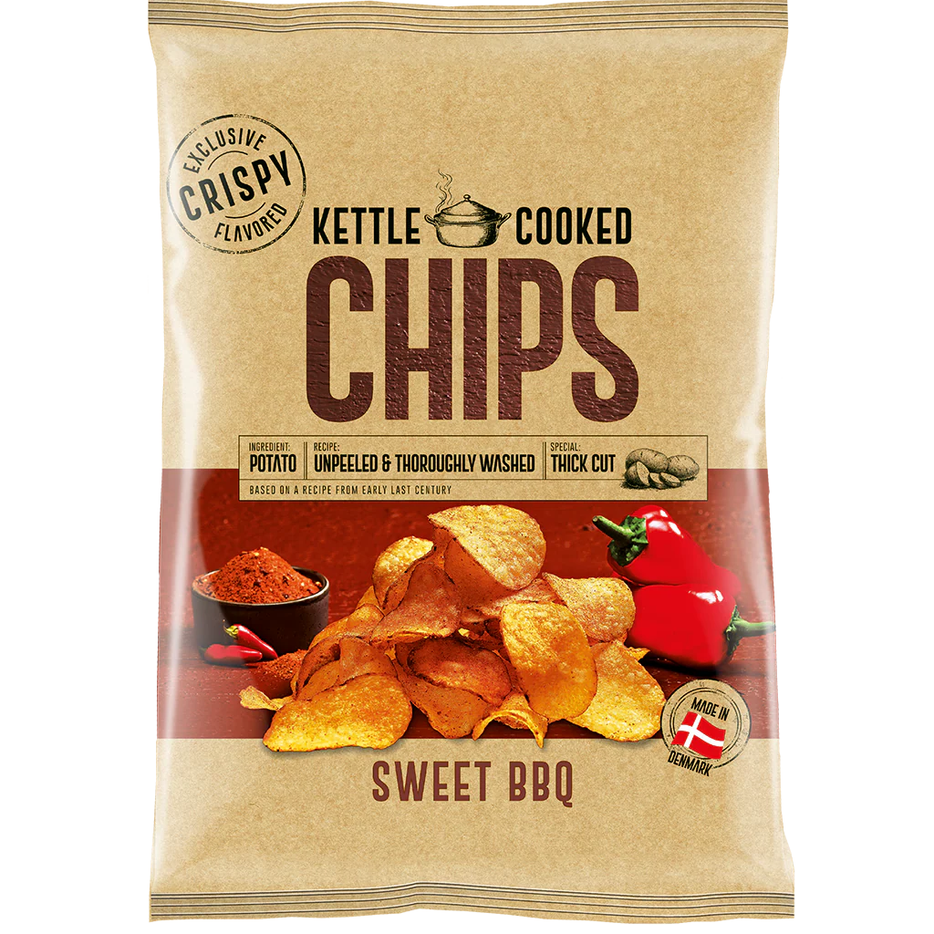 Kettle Cooked Chips Sweet BBQ 150gm - Nosh Products