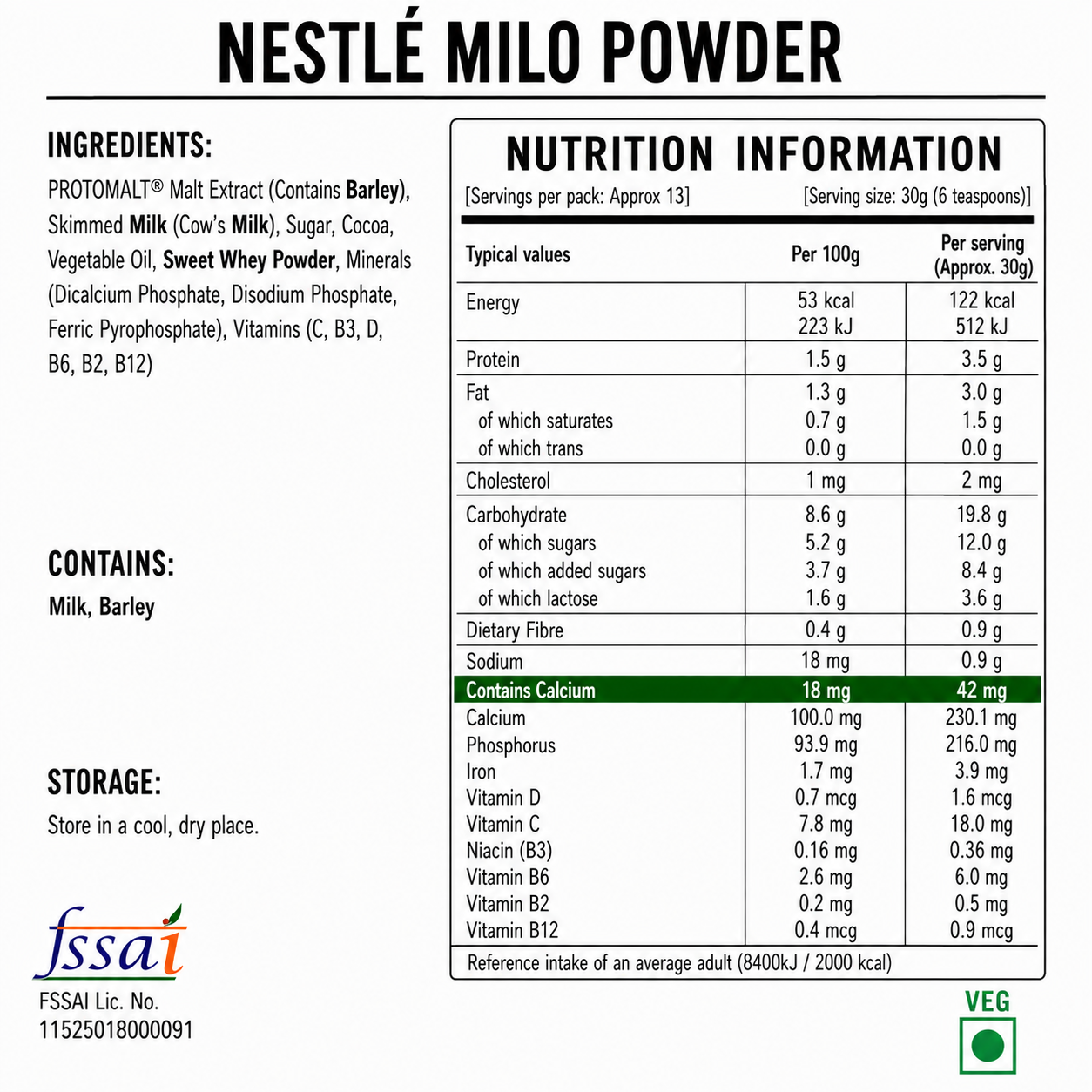 Nestle Milo Powder 400gm Imported From Singapore