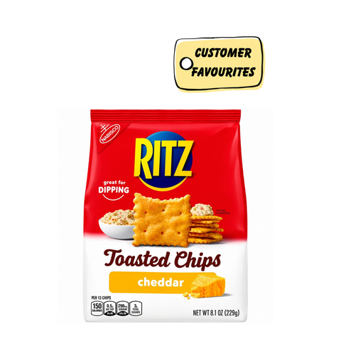 Ritz Toasted Chips Cheddar 229gm Imported From USA