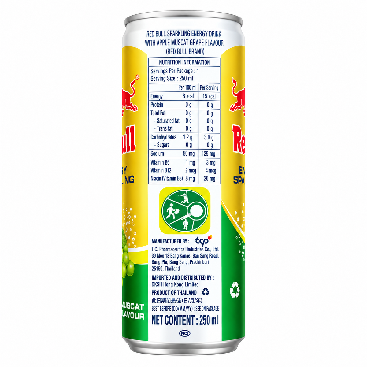 Red Bull Energy Drink Zero Sugar Apple Muscat Grape 250ml