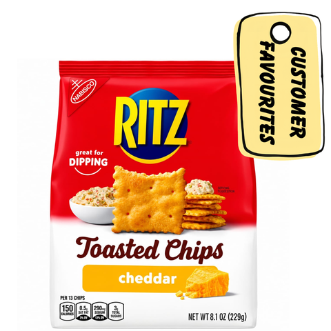 Ritz Toasted Chips Cheddar 229gm Imported From USA