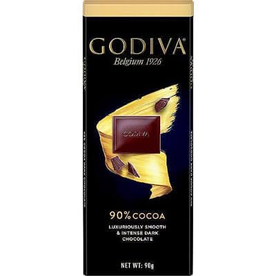 Godiva 90% Dark Chocolate 90gm