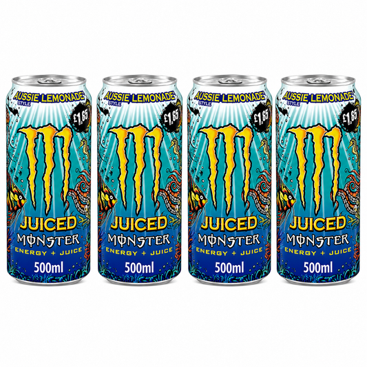 Monster Energy Drink Aussie Lemonade 500ml (Pack of 4) Imported From UK