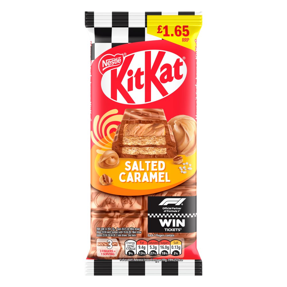 Kit Kat Salted Caramel 99gm (F1 Version) - Nosh Products