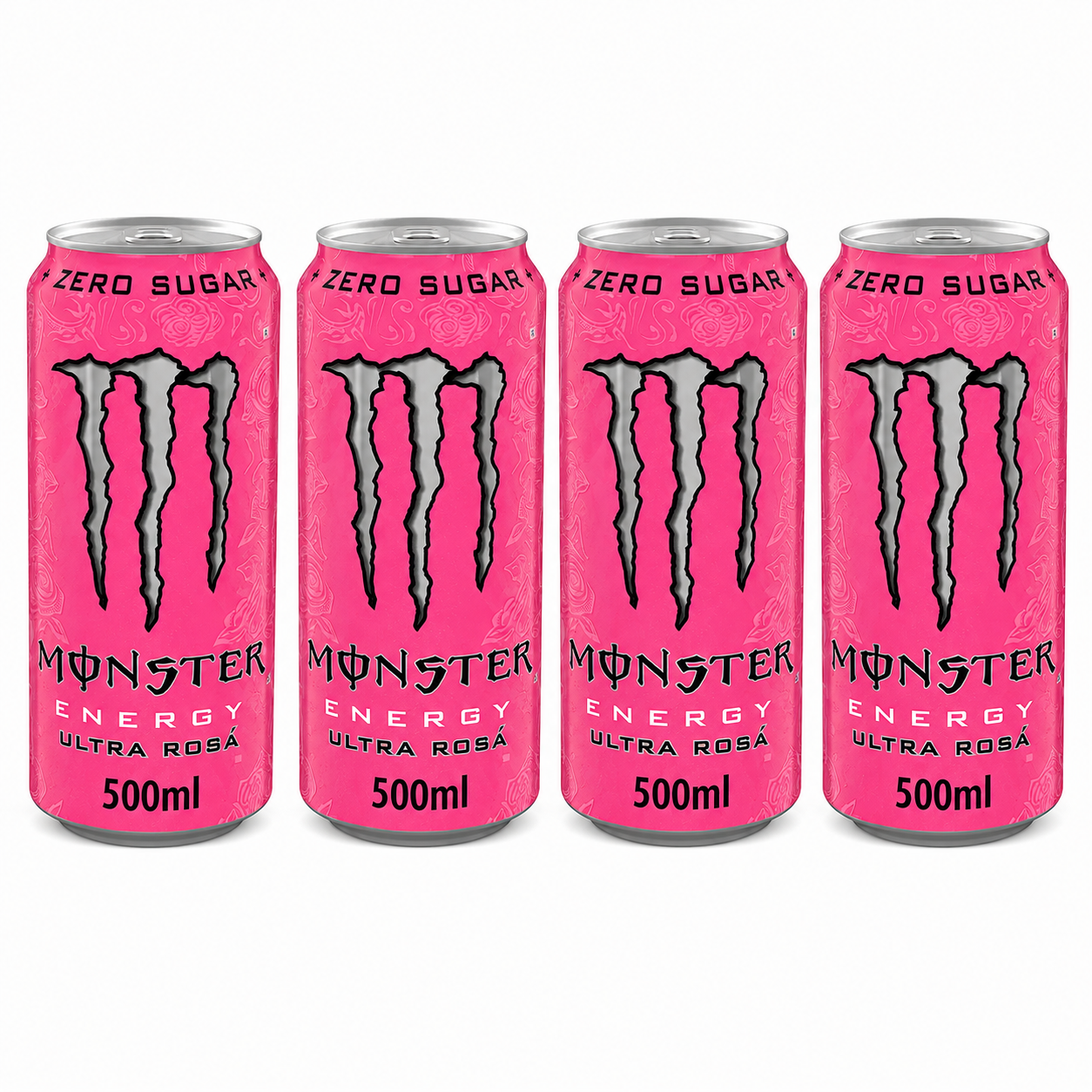 Monster Energy Drink Ultra Rosa Zero Sugar 500ml (Pack Of 4) Imported From UK