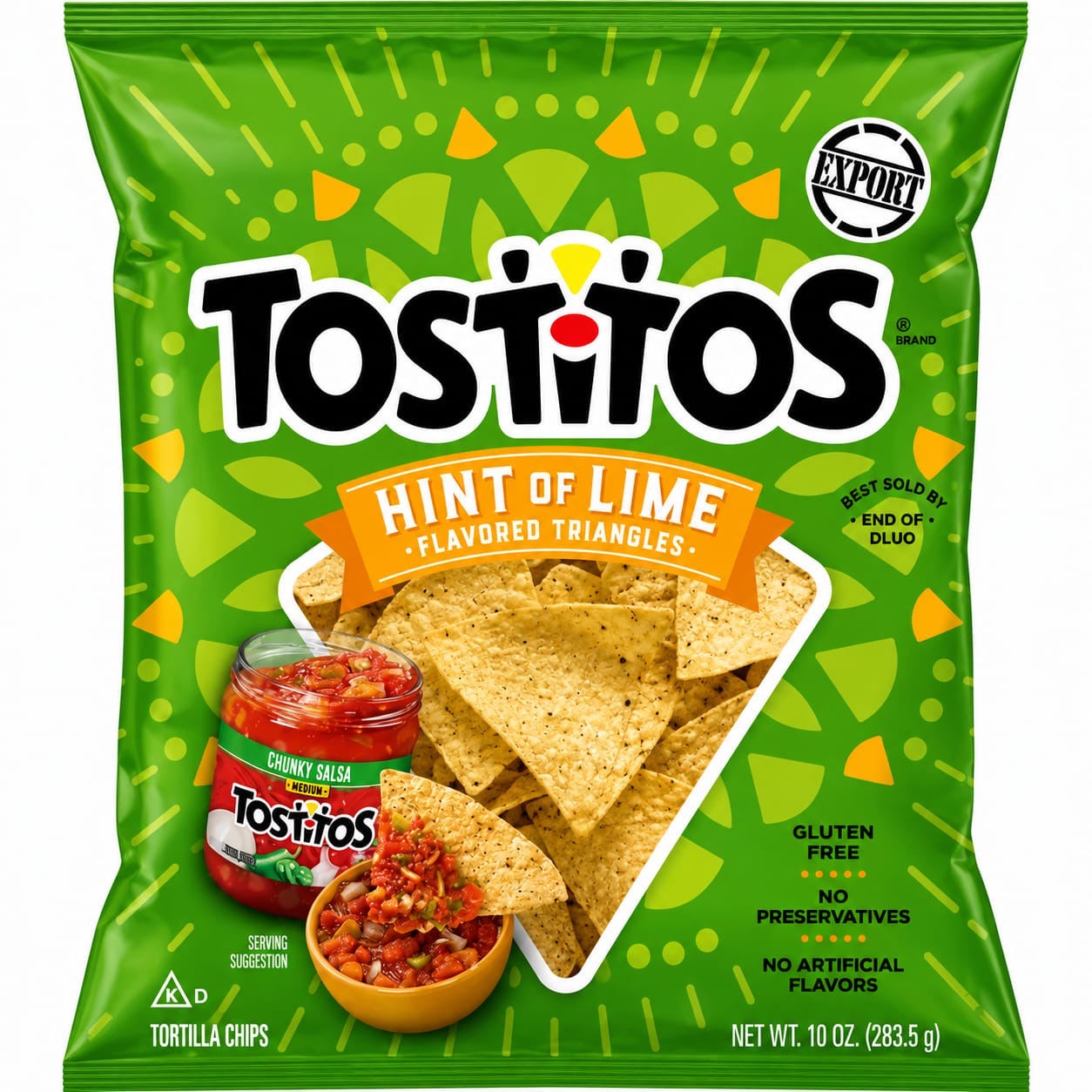 Tostitos Hint Of Lime Nachos 368gm Imported From USA - Nosh Products