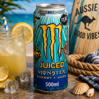 Monster Energy Drink Aussie Lemonade 500ml Imported From UK