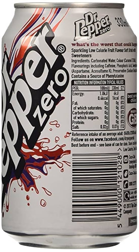Dr Pepper Zero 330ml